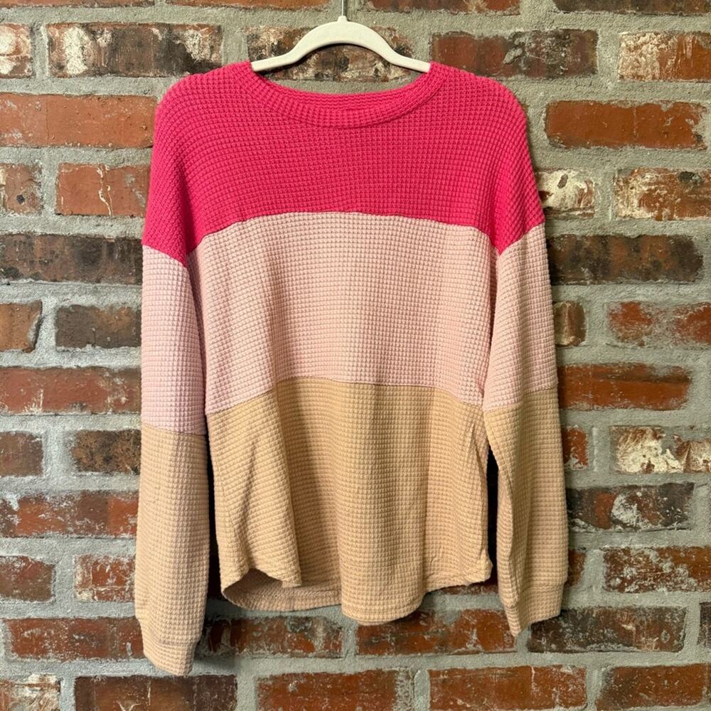 S12 - Sokoto Vibrant Colorblock Crew Neck Sweater